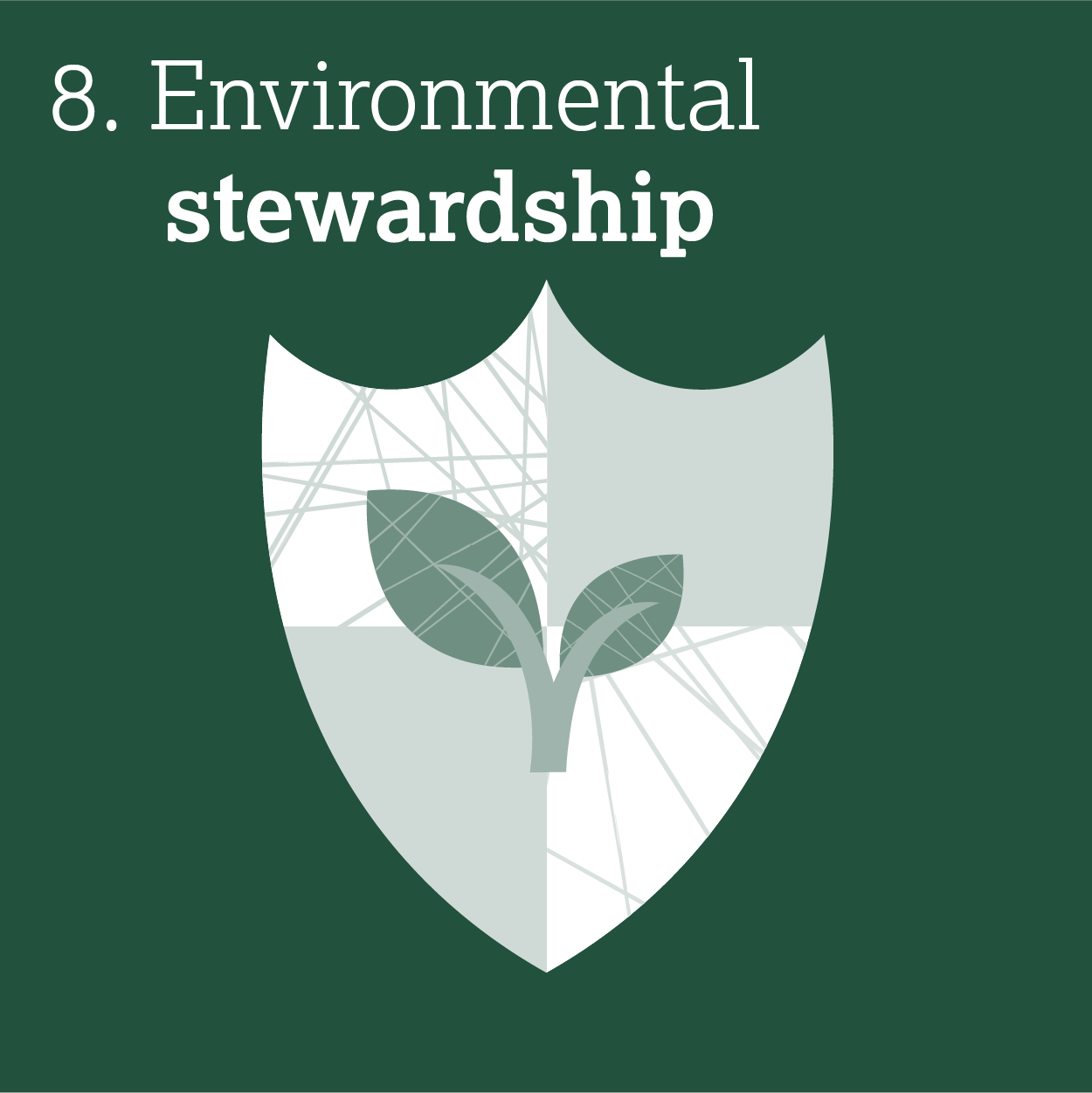 8. Environmental stewardship